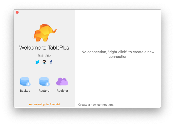 TablePlusをMACにインストールしMySQL,SQLite接続 | アールエフェクト