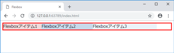 flex-basisを設定してFlexアイテムの幅を設定
