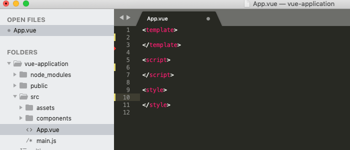 vueファイルは3つのパーツに別れる