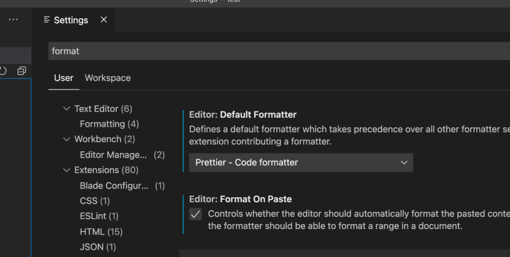 Prettier - Code formatterへの変更